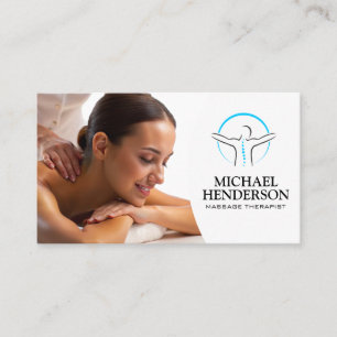 Spa Day Back Massage Business Card