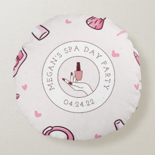 Spa Day Birthday Party Decorative Throw Pillow