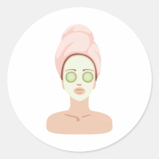 Spa Day Classic Round Sticker