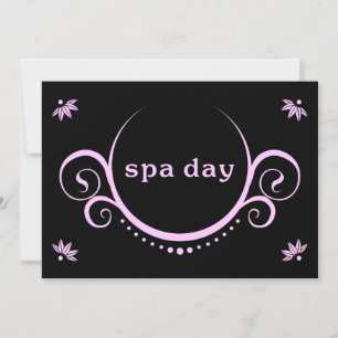 spa day party invitation