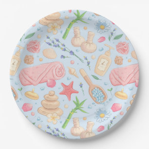 Spa Day Teen Birthday Party Paper Plate