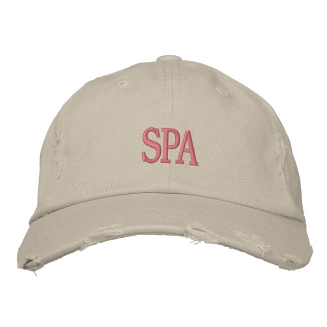 SPA Distressed Chino Twill Cap (Front)