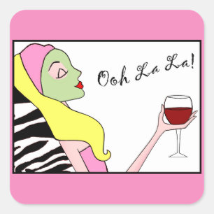 "Spa" Diva Square Sticker