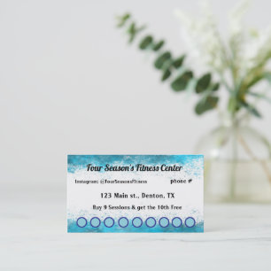 Spa, Fitness, Salon, Nail Salon Loyalty Punch Card