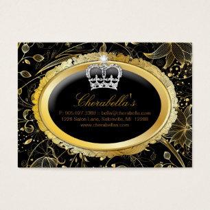Spa Gift Card Spa Elegant Gold Floral Crown