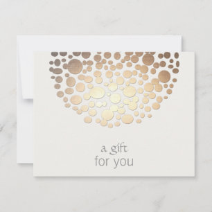Spa  Gold Circles  Gift Certificate
