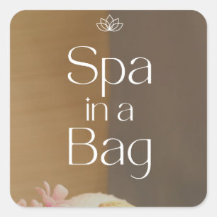 Spa in a Bag  Square Sticker