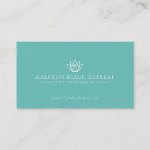 Spa lotus logo retreat business card