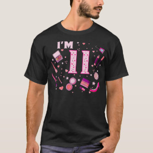 Spa Makeup 11th Birthday for Little Girl Manicure T-Shirt
