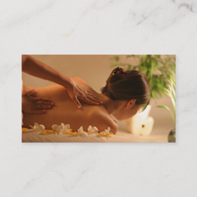 Spa Massage Business Card (Front)