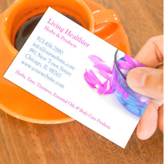Spa Massage Flowers Business Card