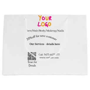 Spa massage salon discount offer services contact  large gift bag