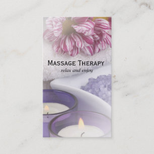 Spa   massage therapy business card