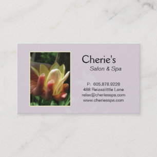 Spa - Nail Salon Manicure Tulip Business Card