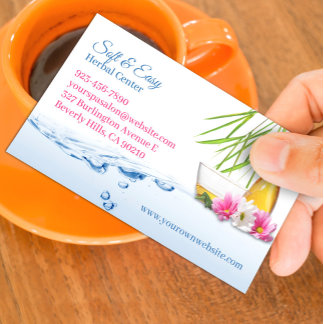 Spa Natural Herbs Business Card