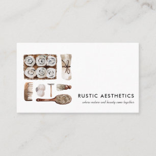  Spa   Natural Organic Cosmetics Aesthetician   Business Card