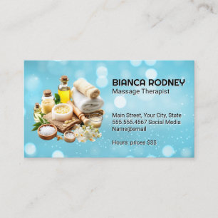 Spa Oils and Bath Salts Boke Business Card