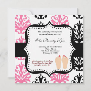 Spa Open House celebration Invitation