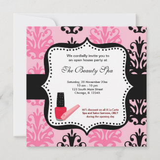 Spa Open House celebration Invitation