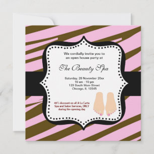Spa Open House celebration Invitation