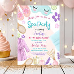 Spa Party Birthday Invitation, Spa Girl Invitation<br><div class="desc">Spa Party Birthday Invitation, Spa Girl Invitation, Tween Spa Party Birthday Party Invite, Pamper Birthday Glam Party. spa birthday invite, pamper party, spa birthday, beauty party invite, glam party, girls spa day, spa party, any age invitation, canva template, editable invite, tween spa invite, girls day out invite, kids spa party....</div>