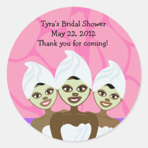 Spa Party Bridal Shower / Birthday Favour Sticker