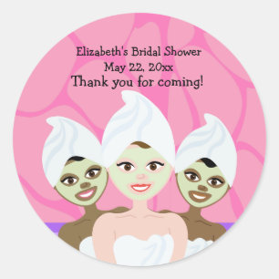 Spa Party Bridal Shower / Birthday Favour Sticker