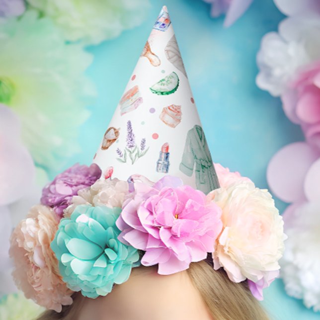 Spa Party Girl Birthday Party Hat (Creator Uploaded)