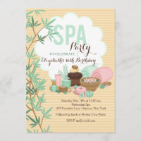 Spa Party Invitation