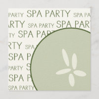 Spa Party Invitation