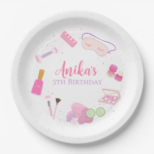 Spa Party Paper Plates