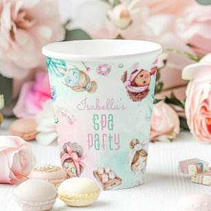 Spa party pastel girl Birthday party Paper Cups