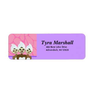 SPA PARTY PRINTABLE ADDRESS LABELS