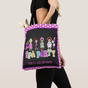 Spa Party Tote Bag - Girls - Blk