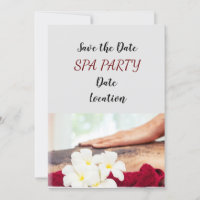 Spa party with hand massage with salt on back