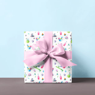 Spa Pattern Watercolor Wrapping Paper
