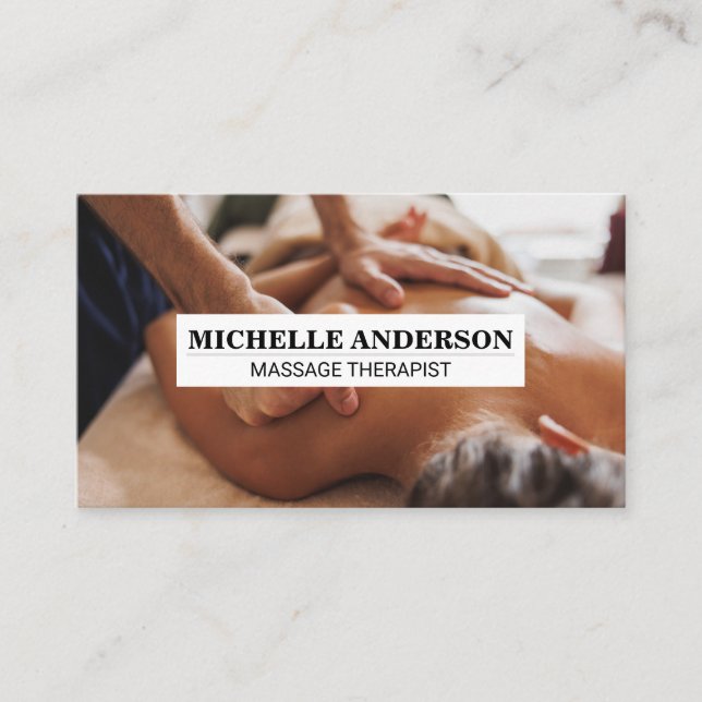 Spa | Relaxation Massage Business Card (Front)
