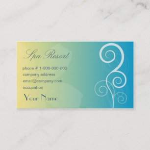 Spa Resort Business Card