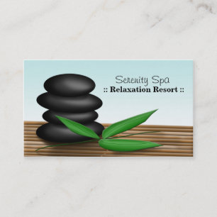 Spa Rocks - Spa & Relaxation Business Cards