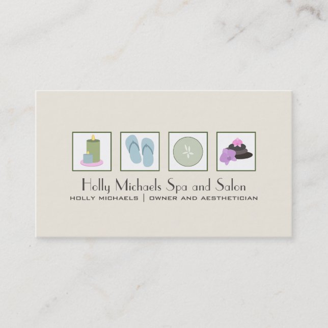 Spa & Salon Business Card (Front)