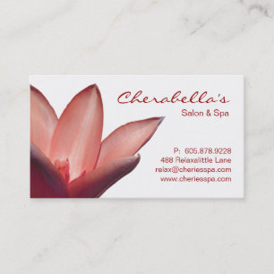 Spa - Salon Massage Therapy Business Card