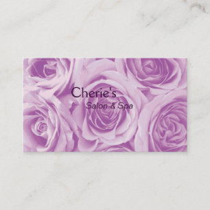 Spa - Salon Pink Roses Business Card