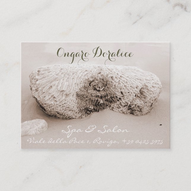 Spa, Salon & Wellness Business Card Template (Front)