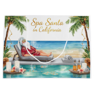 Spa Santa in LA – Merry Christmas Large Gift Bag