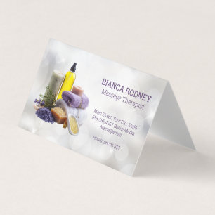 Spa Scent Bath Salts Oil Business Card