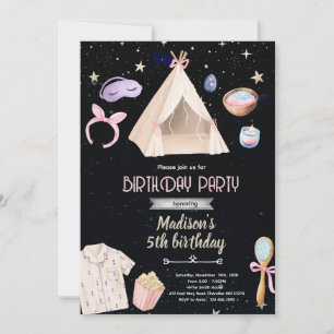 Spa slumber party Birthday Invitation
