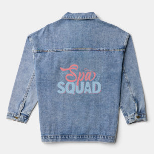 Spa Squad Massage Therapist Masseuse Denim Jacket