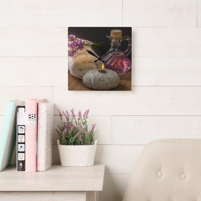 Spa Square Wall Clock (Reading Room)