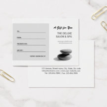 Spa Stones Gift Certificate