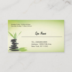 Spa store business cards